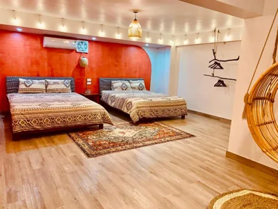 Habitación familiar con vistas al jardín — D Home Sapa